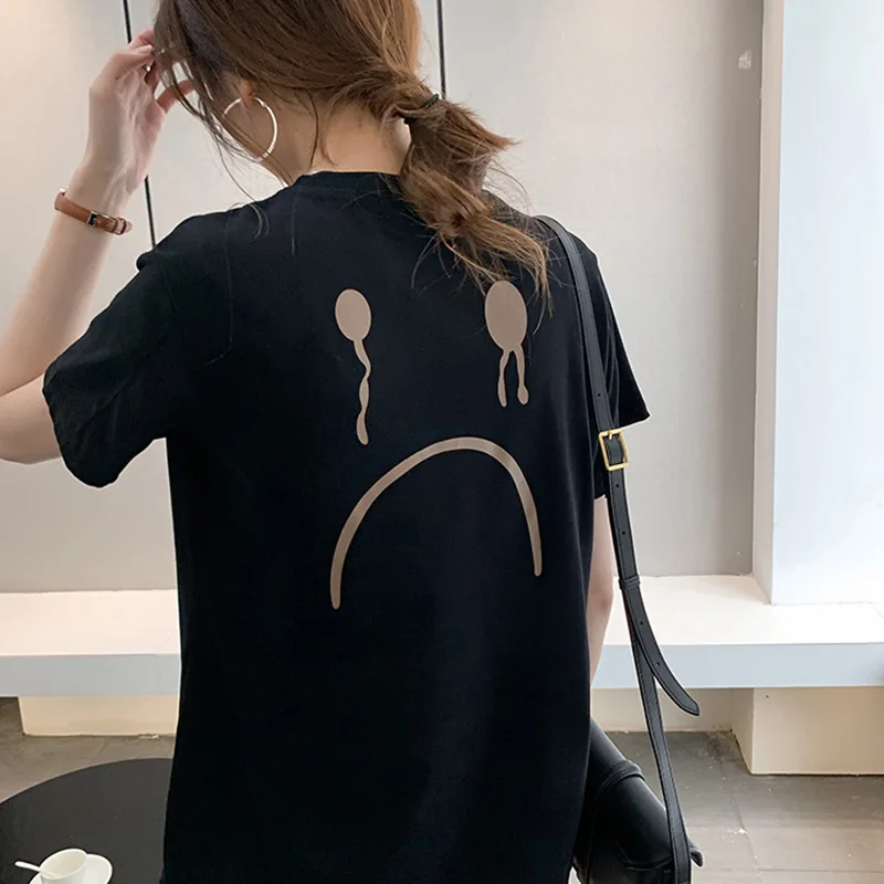 

New Women's Loose Fashion Leisure Soft Cotton Breathable Short Sleeve T-shirt