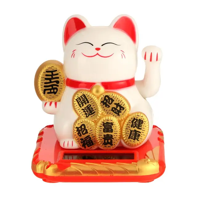 Китайская счастливая кошка богатство махающая встряхивающая рука удача  Добро пожаловать кошка домашнее ремесло | AliExpress