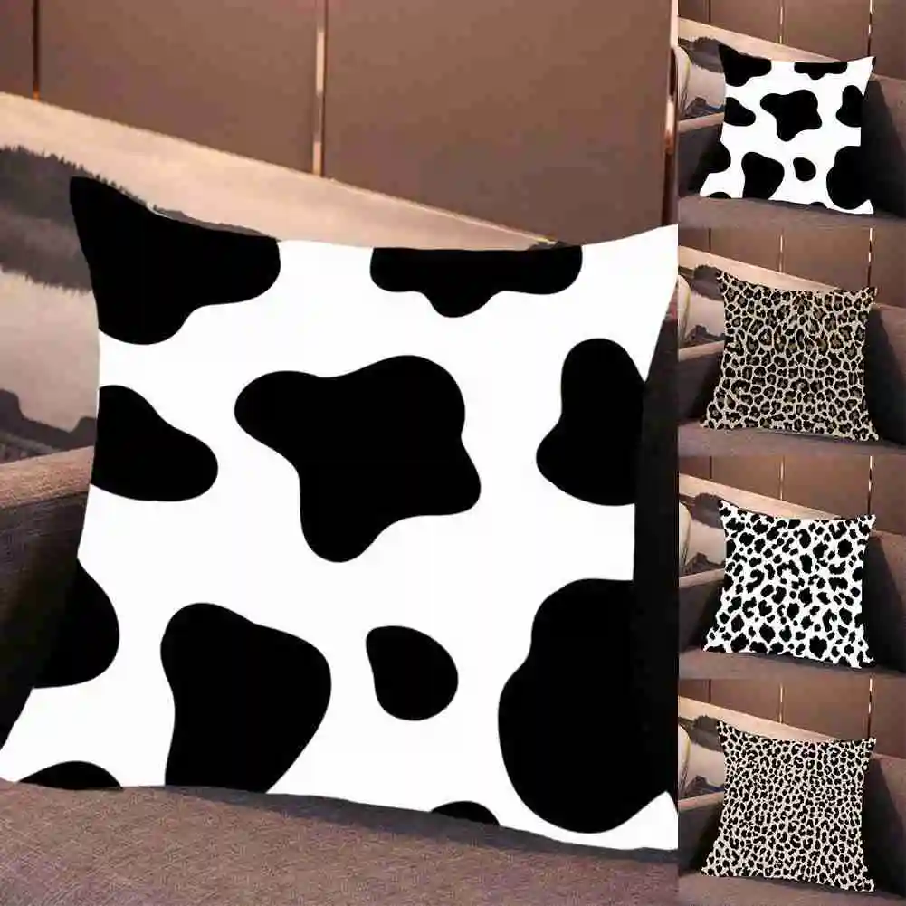 

Leopard-Print Pillowcase Decorative Sofa Cushion Bed Pillow Cover Home Decoration Car Cushion Cover Creative Pillowcase 45*45cm