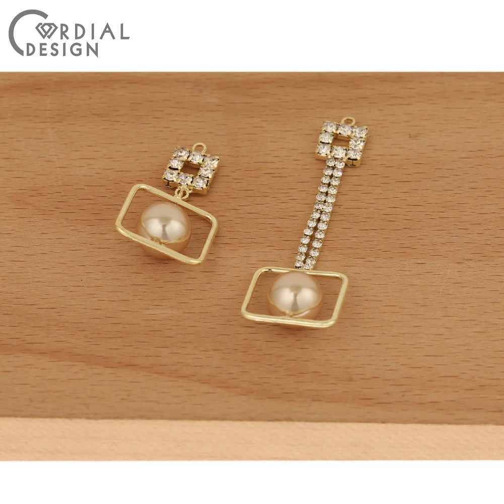 

Cordial Design 50Pcs Jewelry Accessories/Hand Made/DIY Making/Jewelry Findings & Components/Claw Chain/Earrings Parts/CZ Charms