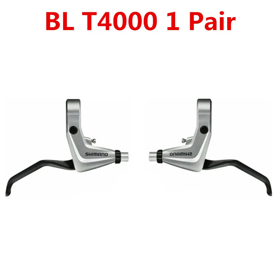 Shimano BL T4000 MTB дорожный велосипед T4000 тормозной рычаг набор-черный 22,2 мм v-тормоз левый и правый - Цвет: T4000 silver A pair