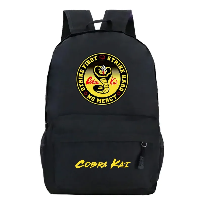 

New Cobra Kai Print Backpacks Student's School Backpack for Teens Boys Girls School Bags Travel Backpack Back To School Rucksack