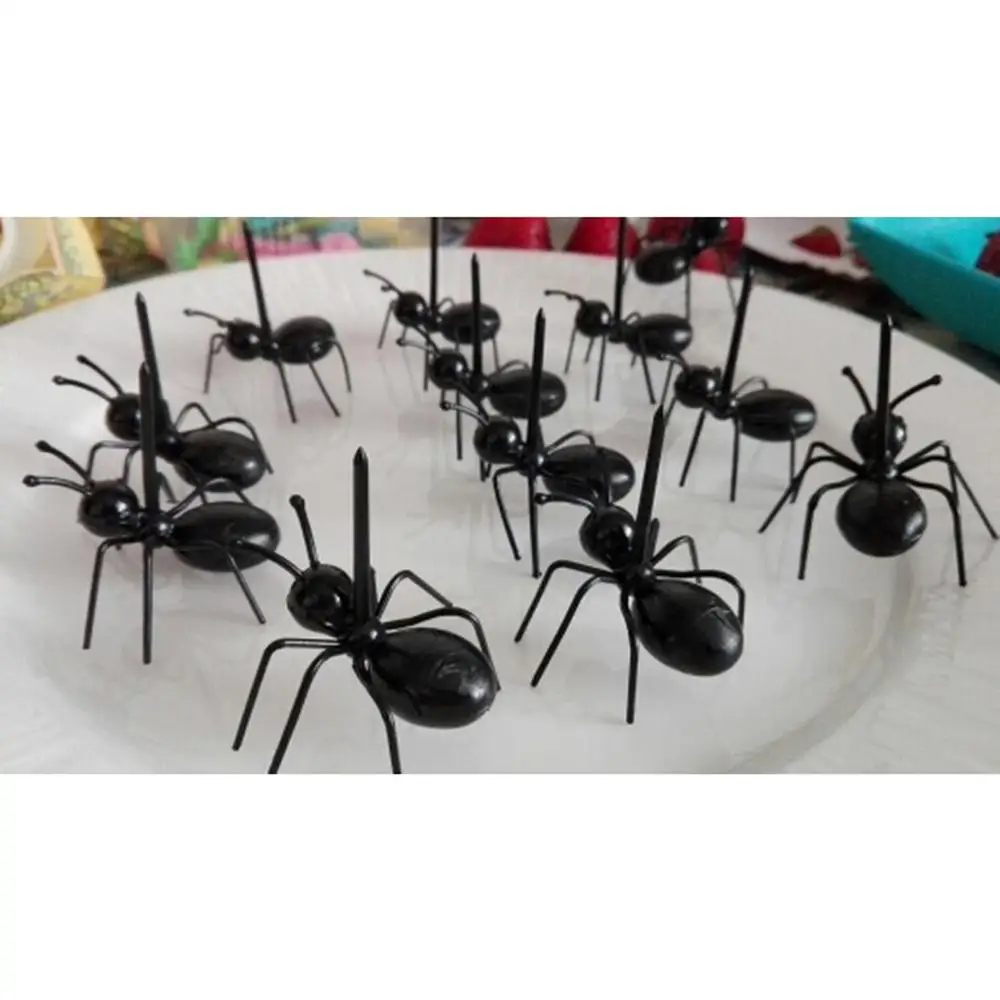 12 шт. палочки для фруктов зуб выбрать вечерние украшения животных мультфильм