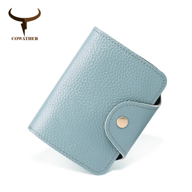 COWATHER женский кошелек из натуральной воловьей кожи высшего качества модный