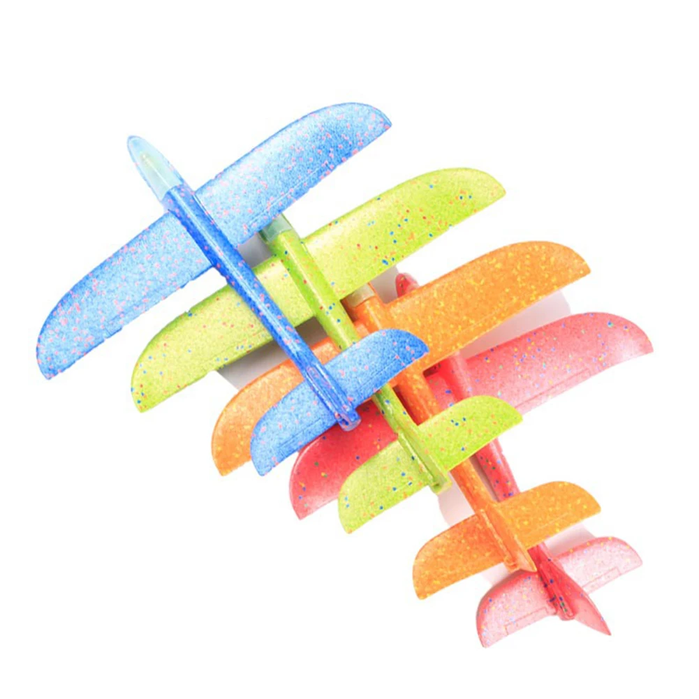 Самолет-планер из пенопласта инерционная круглая летающая модель летающего