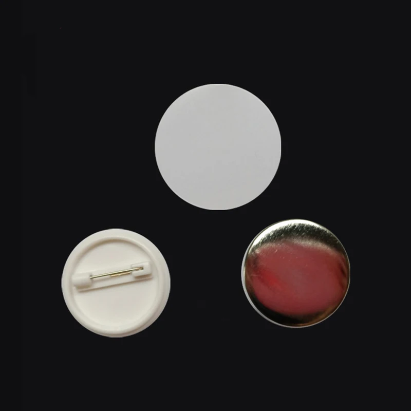 100 шт./компл. 32 мм 37 55 жестяная накладка расходные материалы для значков аппарат