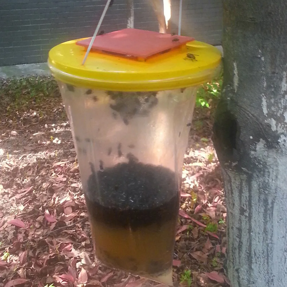 

1Pc Fly Bag Trap CATCHER Insect Killer Bug Wasp Flies Pest Control Insects Trapper Fly Trap Fly Attracting Bag Hanging Fly Trap