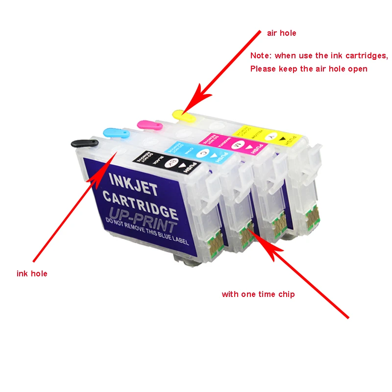 UP 1set 206 T206 refillable Ink Cartridge With one Chip compatible For EPSON XP-2101 XP2101 XP 2101 Printer T2061 - T2064 | Компьютеры и