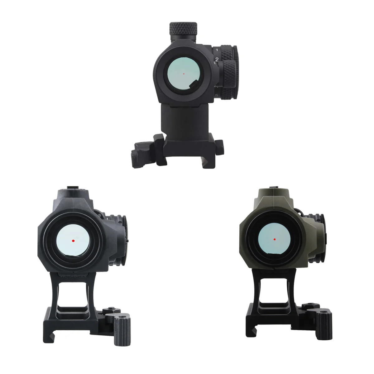 Vector Optics 1x22 Red Dot Sight 3MOA с 11 уровнями яркости Рефлекторный коллиматорный прицел Scope