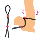 Кольцо на пенис мужское, регулируемое, силиконовое, для задержки эрекции