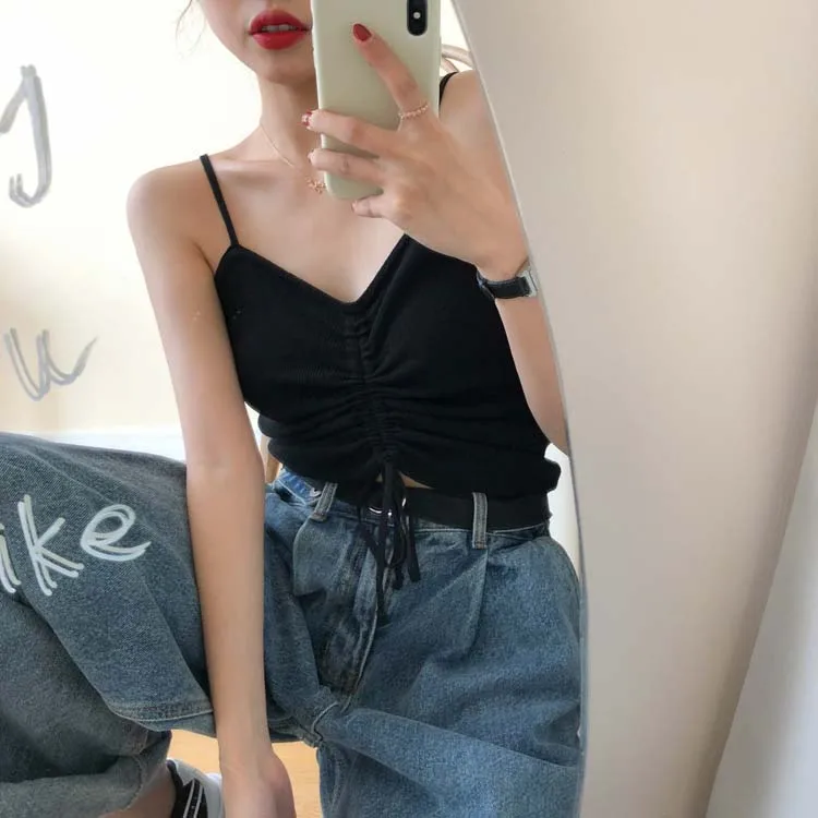 8 ярких цветов 2020 женский сексуальный тонкий без рукавов летний топ жилет на