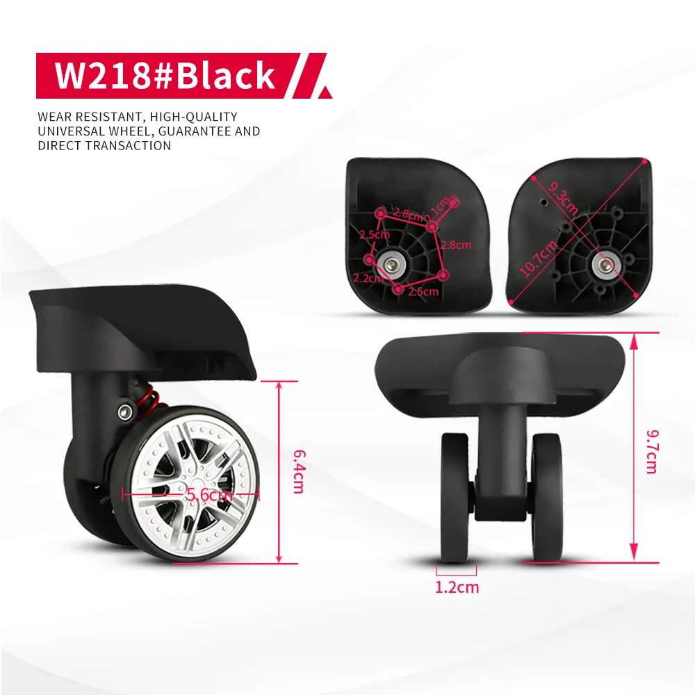 DILONG W218 Trolley luggage wheel accessories universal boarding case suitcase roller pulley replacement accessories wheels