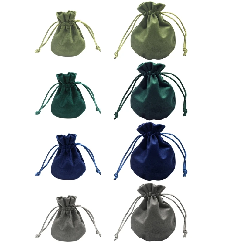 

448D Dice Bag Jewelry Packing Velvet Drawstring Pouches for Packing Gift 2 Sizes Board Game Packing Bag Toys Storage Bag