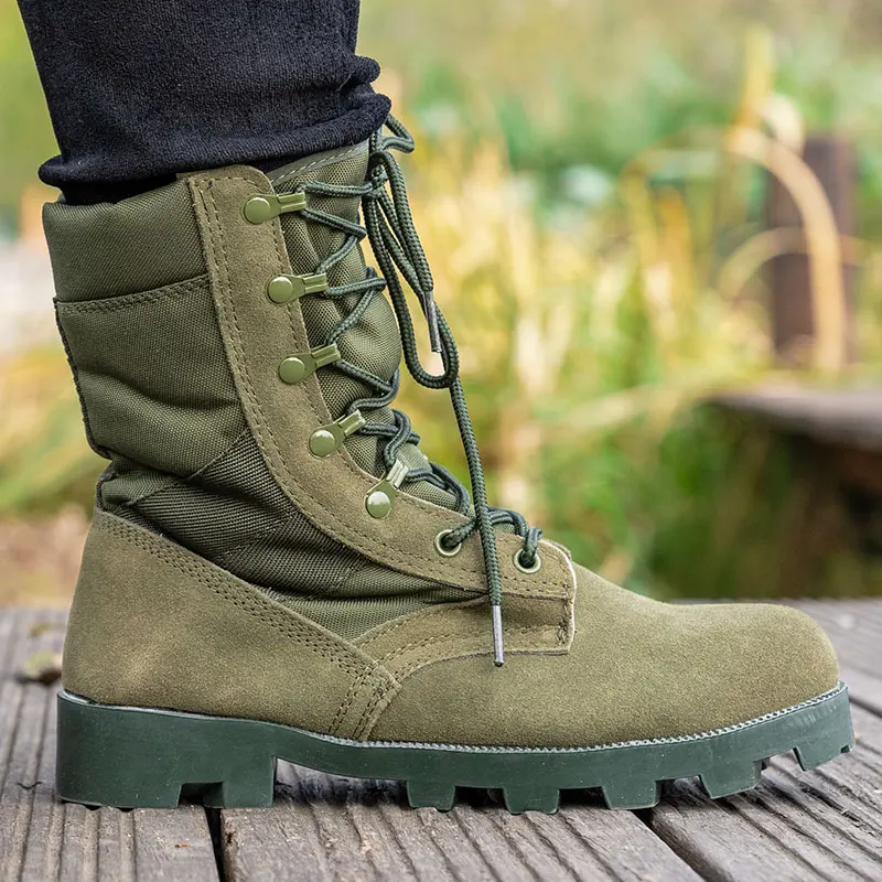 Армейские ботинки, мужские военные тактические боевые ботинки, летние зимние  Зеленые ботинки, размер 38-46 | AliExpress