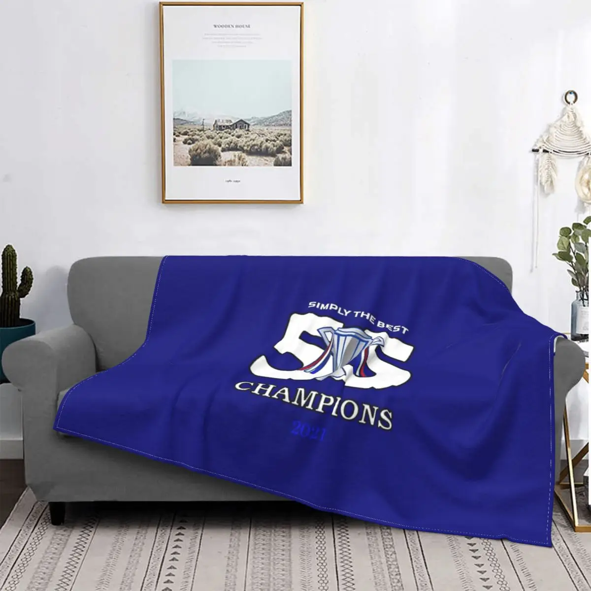 

Rangers 55 Champions Blanket Bedspread Bed Plaid Bed Cover Beach Towel Sofa Blankets Summer Bedspread