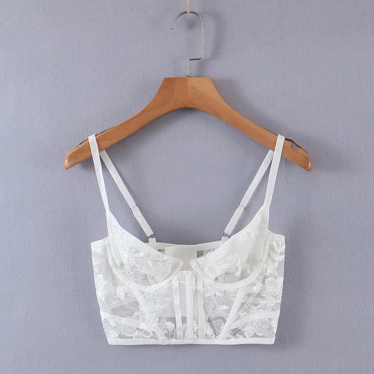 

Sexy Strapless Polyester Sleeveless Crop Length Tank Tops DLDD194