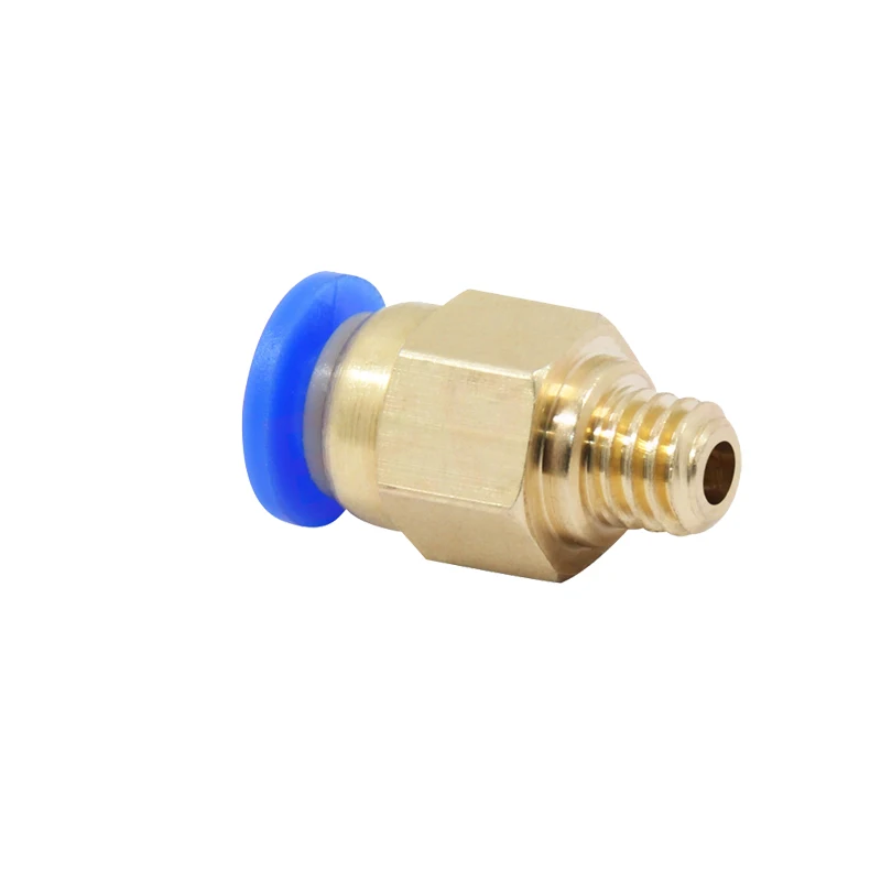 PC4-M6 M5 пневматические соединители HOTEND J головка дистанционного экструдера Фидер для MK8 3 мм/1,75 мм фторопластовая трубка с тефлоновым покрытием филаментная Fit-2PCS