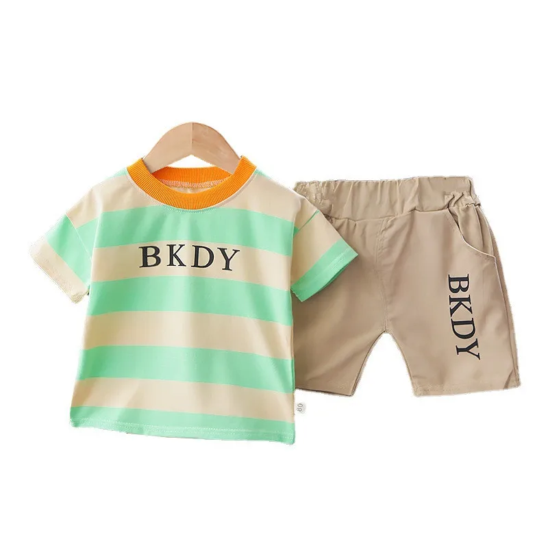 

New Summer Baby Boys Clothes Suit Children Girls Cotton T-Shirt Shorts 2Pcs/Sets Toddler Fashion Casual Costume Kids Tracksuits