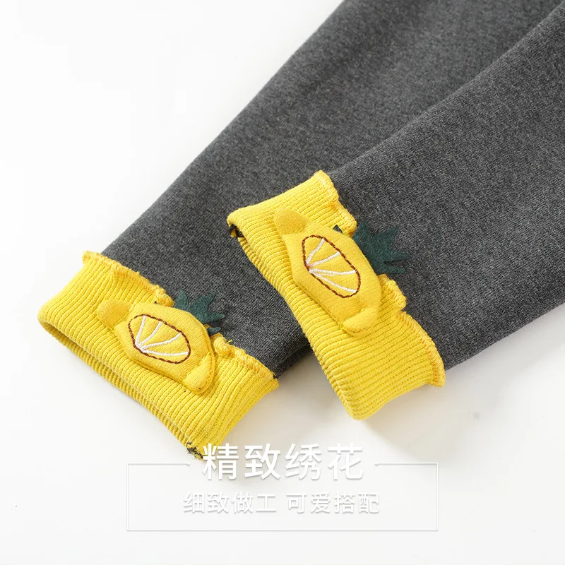 Зимние теплые леггинсы для детей детские утепленные хлопковые с эластичной