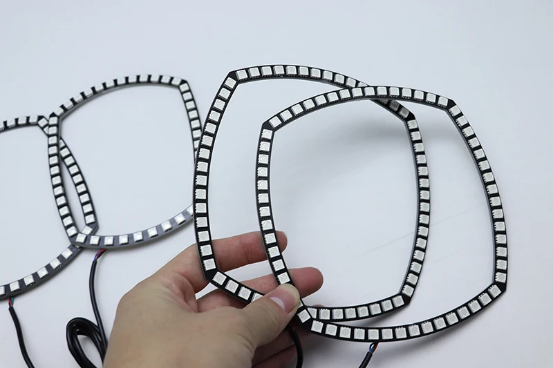 Ультра яркий 5050 SMD многоцветный RGB светодиодный набор ангельских глаз с пультом дистанционного управления для Dodge charger 2011 2012 2013 Автомобильный Стайлинг