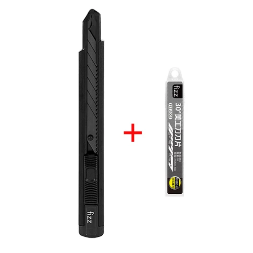 knife with blade Bla Xiaomi Youpin Fizz алюминиевый сплав универсальный нож металлическое лезвие самофиксирующийся дизайн острый угол с Разломом нож резак - Цвет: knife with blade Bla
