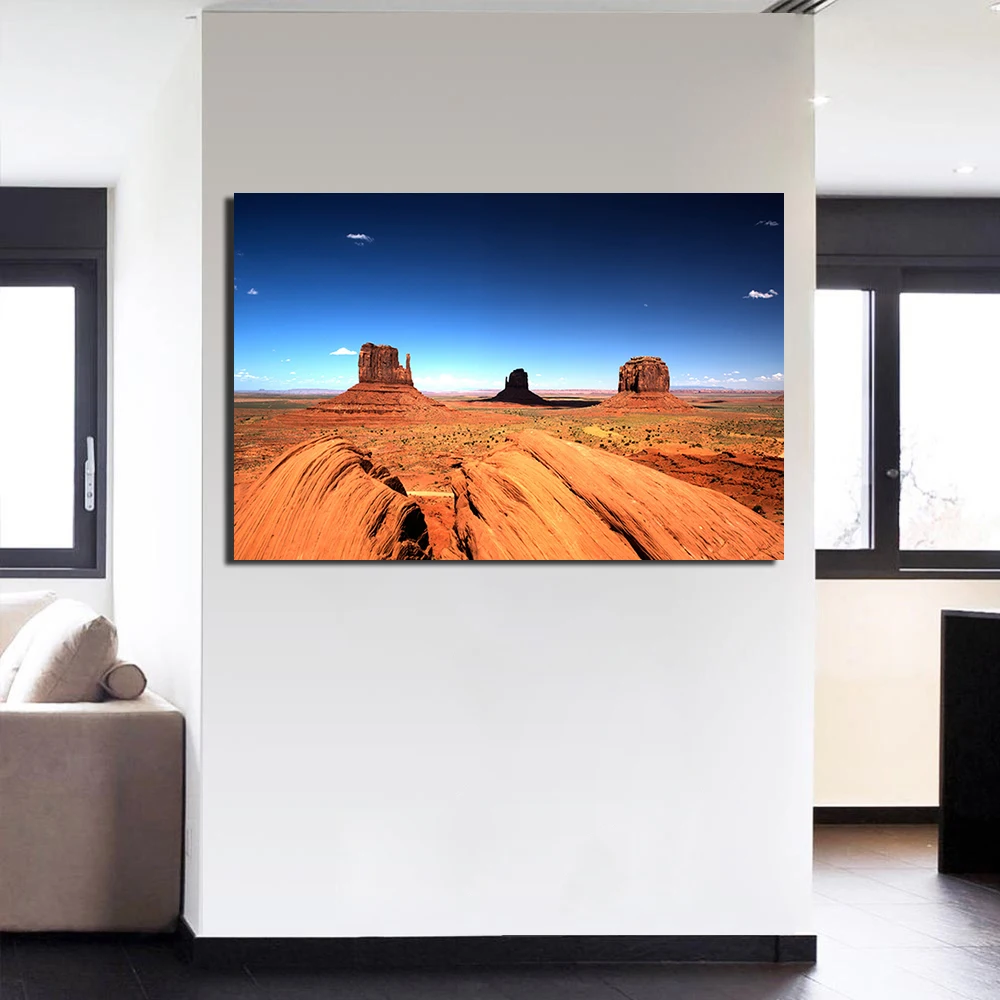 Постер на холсте Долина памятников с изображением пейзажа в США для домашнего