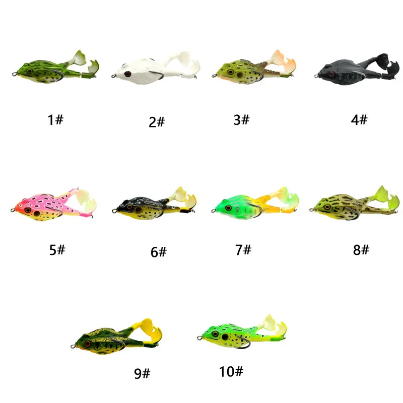 1 шт. двойные пропеллеры лягушки Мягкая наживка силиконовая приманка для рыбалки