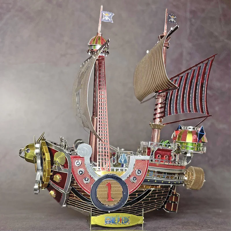 One Piece Puzzle della Going Merry di metallo con taglio laser 2