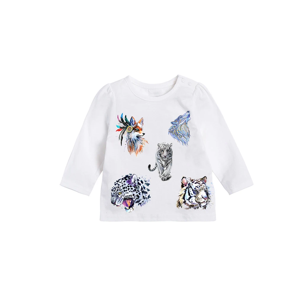 Наклейки с животными железные нашивки для одежды бытовые термопереводные