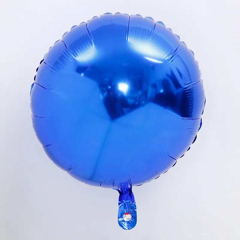 5 шт./лот 18 &quotкруглые золотые серебряные одноцветные фольгированные шары для