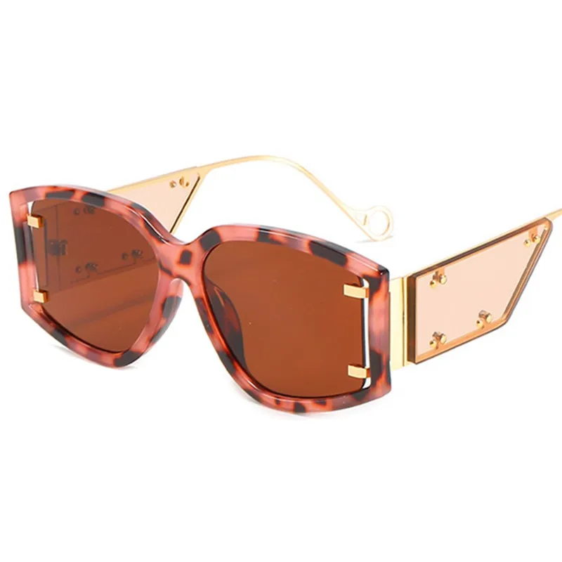 

Солнцезащитные очки с заклепками для мужчин и женщин, в стиле ретро