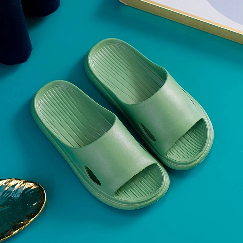 

2021 Bathroom Shower Slippers For Women Summer Soft Sole High Quality Beach Casual Shoes Female Indoor Home House Pool Slipper