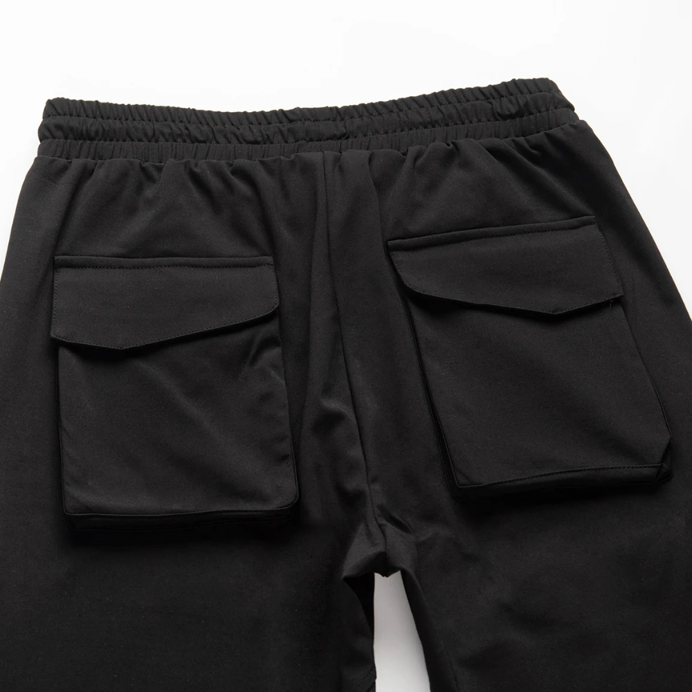 

Justin Bieber Black Drawstring Cargo Pants Elastic Waist Four Pocket Styling