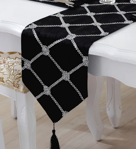 Современный минималистичный стиль с блестками сетчатый декор Настольная ткань