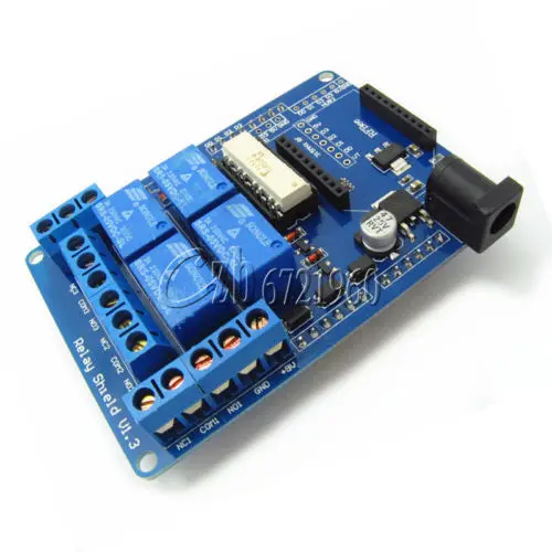 4 канальный 5 вольтовый релейный модуль расширения 4CH V1.3 совместимый с Arduino UNO Nano R3