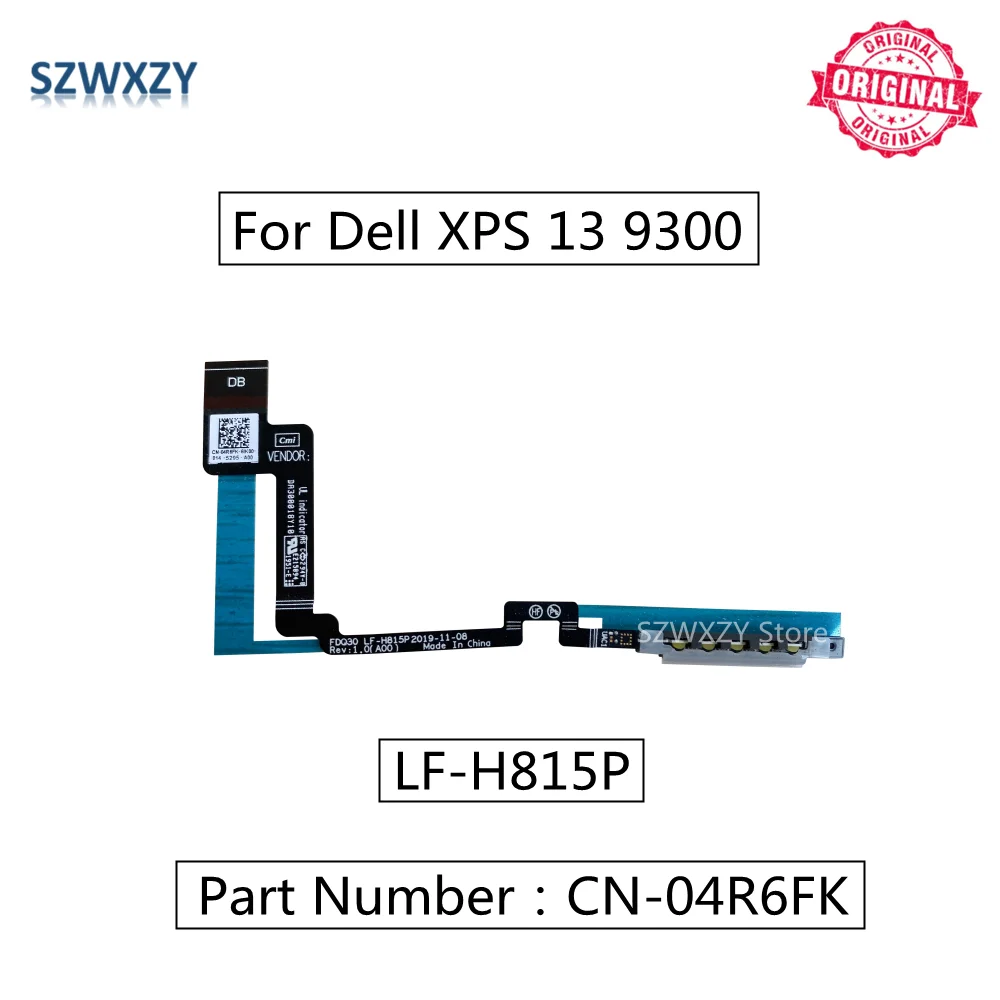 SZWXZY оригинал для DELL XPS 13 9300 04R6FK 4R6FK CN-04R6FK LF-H815P кабель индикатора батареи Встроенный