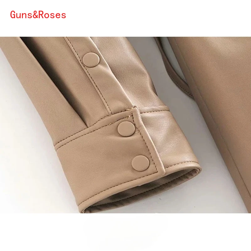

Dresses For Women 2021 Chic Fashion Faux Leather Wrap Mini Dress Vintage Long Sleeve Drawstring Tie Waist Female Dresses Mujer