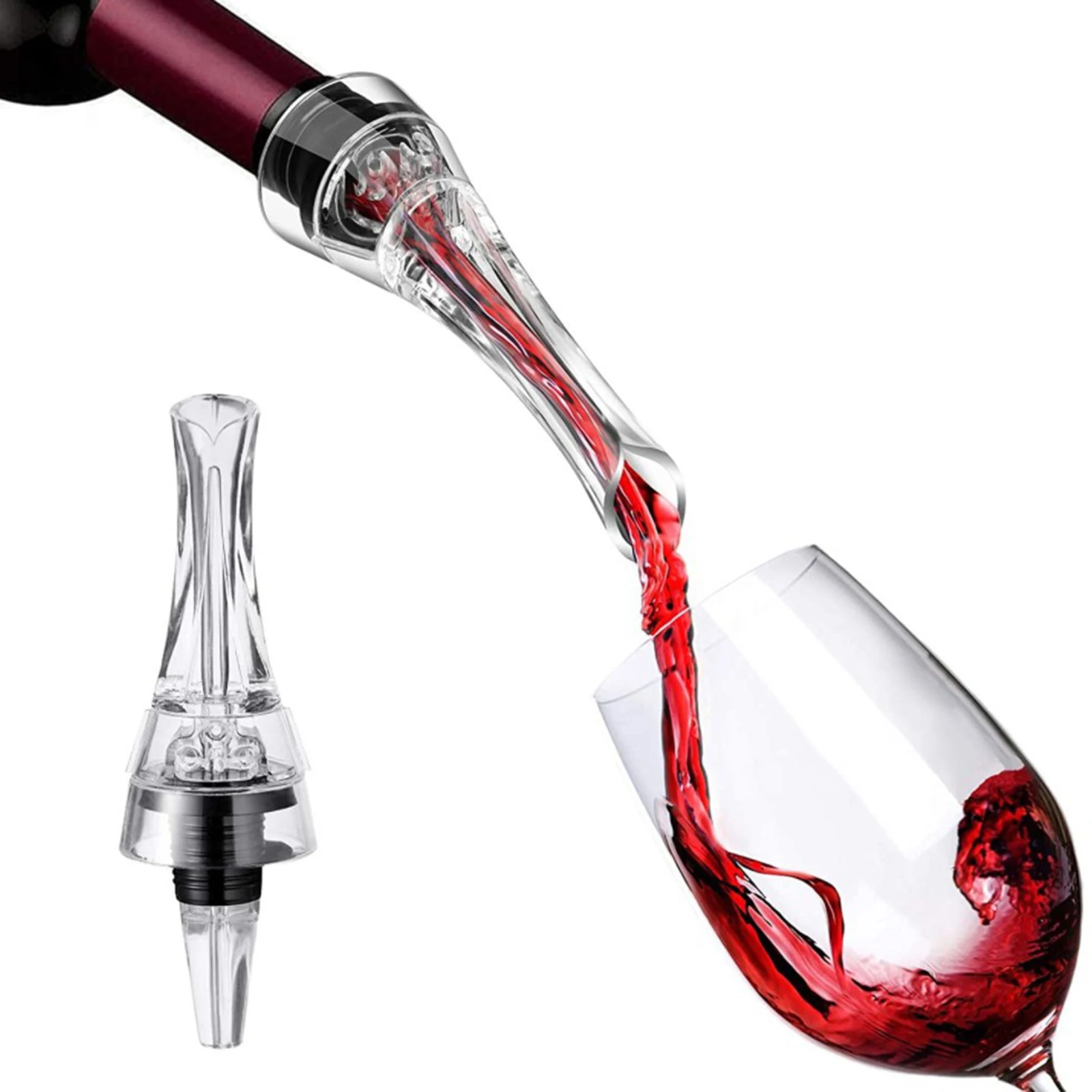 

1pc Red Wine Aerator Pourer Wine Pourer Decanter Wine Stopper Premium Aerating Pour Bottle Decanter Spout Bar Accessories