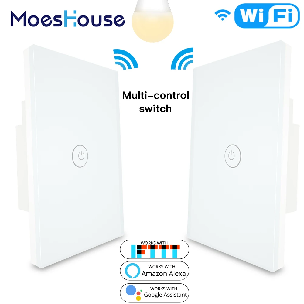 3 способа WiFi дистанционный переключатель освещения Smart Life/Tuya приложение