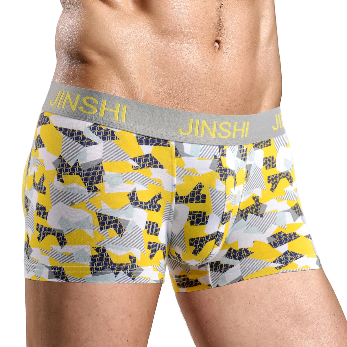 Mens Boxer Briefs Sexy Print Bamboo Breathable Male Underwear Men Trunk 2021 Summer Popular Youth Bodysuit