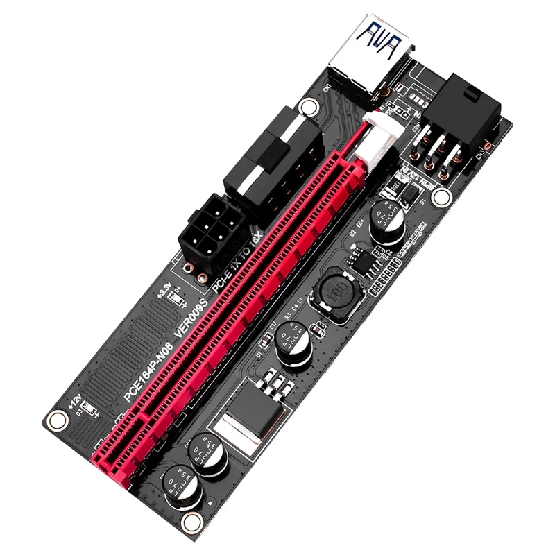 5 шт. Райзер Ver009 USB 3 0 Pci E Ver009S Express 1X 4X 8X 16X адаптер карта Sata кабель питания от 15Pin до 6