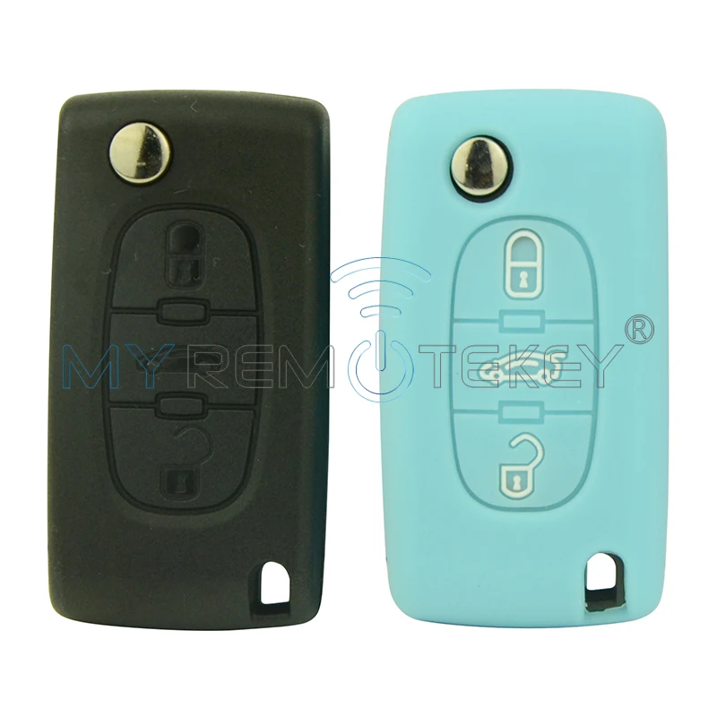 Remtekey Автомобильный Дистанционный ключ силиконовый чехол в виде ракушки 3 кнопки