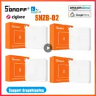 Датчик температуры и влажности SONOFF SNZB-02 ZigBee, уведомление в режиме реального времени, E-WeLink App, умный дом, работа с Google Home