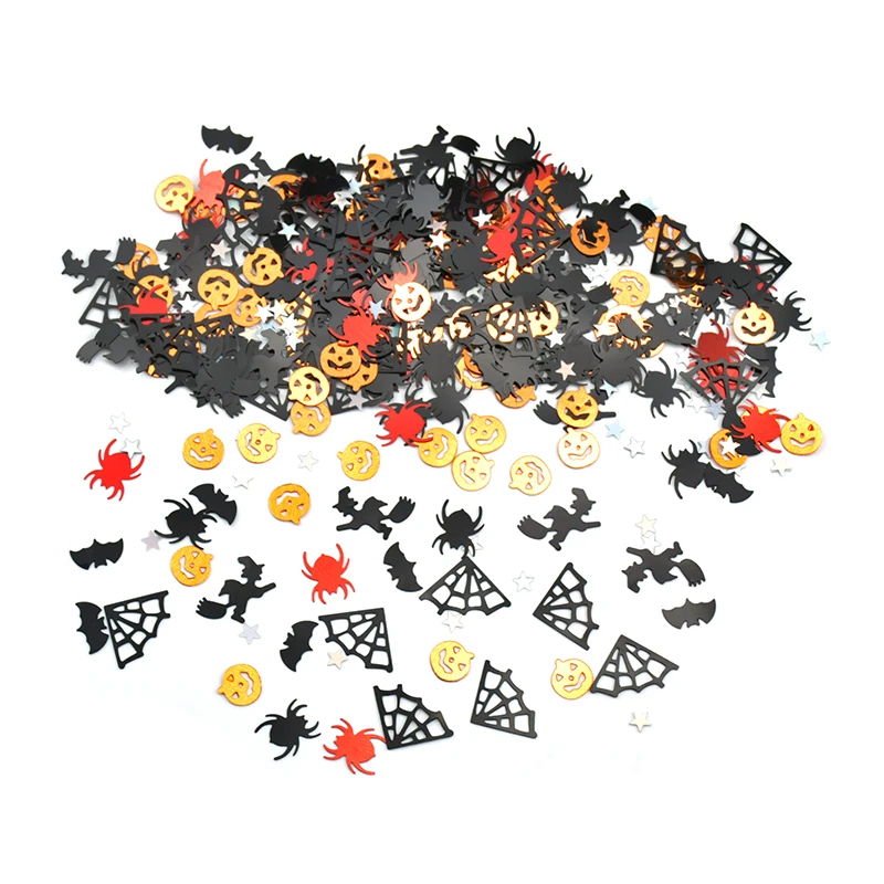 Украшение для стола на Хэллоуин спутанные конфетти тыква паук паутина ведьма