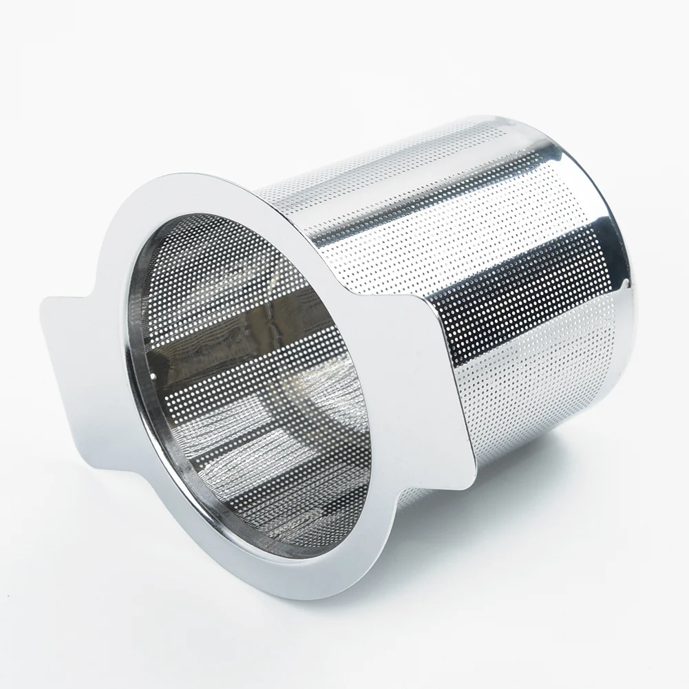 

Kitchen Dining Stainless Steel Metal Cup Strainer Mesh Tea Infuser Leaf Filter