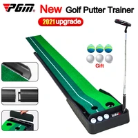 pgm 2021 plastic interior golf training aids putter trainer practice set putter practice pad tl004
