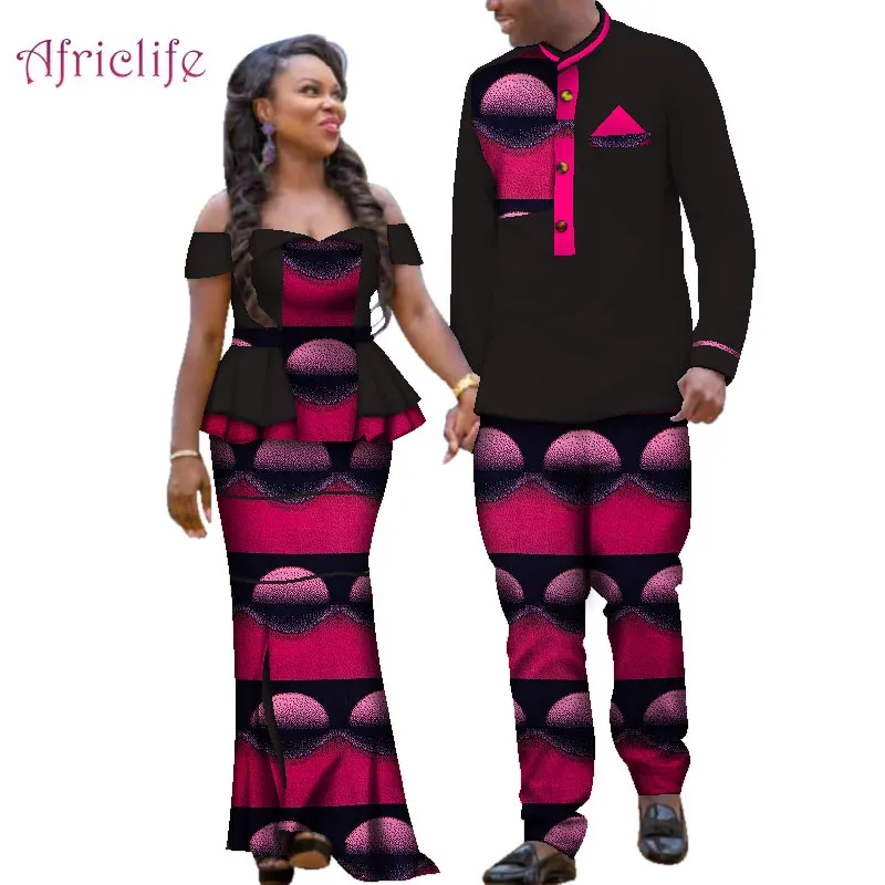 Одежда для пар африканская одежда женская и мужская модная богатая Bazin