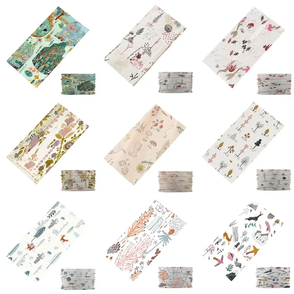 

Cartoon Animal Pattern Head/Face/Mask/Neck Bandana Scarf Dual-use Magic Tube HeadScarf Cycling Outdoor Sport Headwear Turban