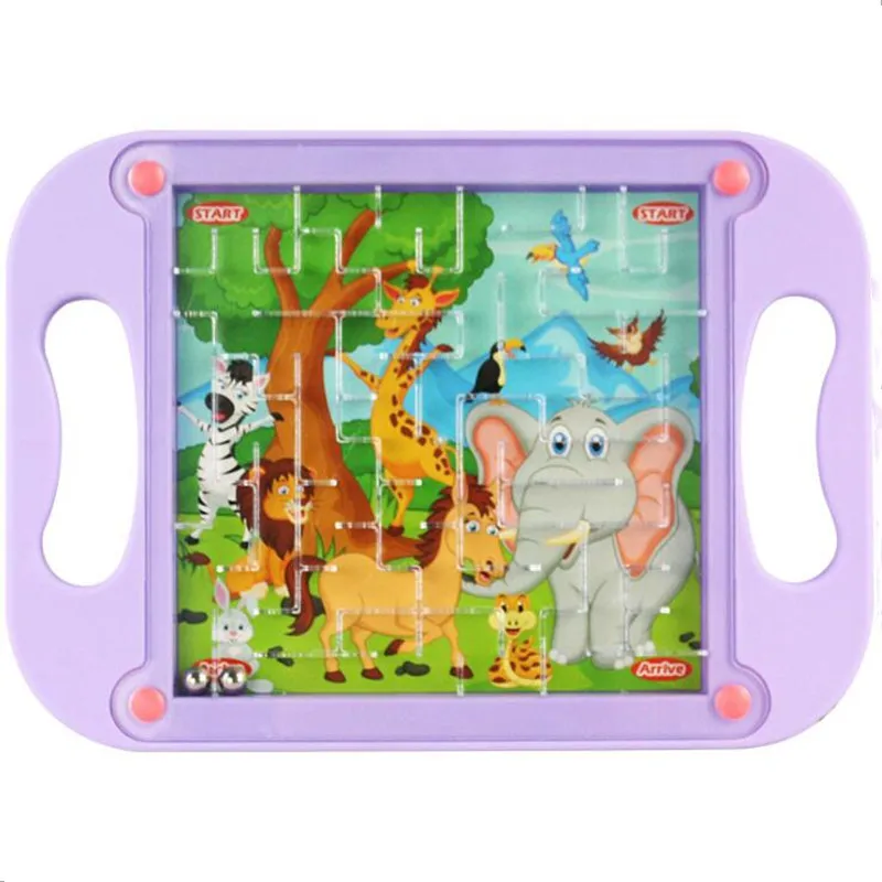 

3D Kids Educational Toys For Children Baby Puzzle Montessori Maze Balance Game Popular Gift For Toddlers Random Pictures