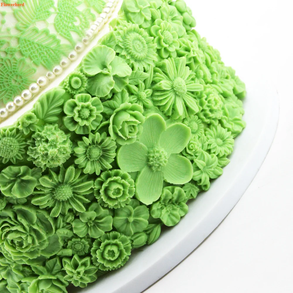 Силиконовая форма для цветов помадки торта украшение на день рождения свадьбу